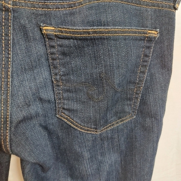 AG ADRIANO GOLDSCHMIED BLUE JEANS SLIM STRAIGHT 27 CROPPED THE STEVIE CUFF - Picture 15 of 16